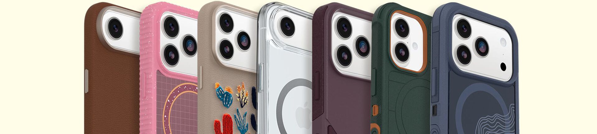 Colorful OtterBox phone cases for iPhone 17